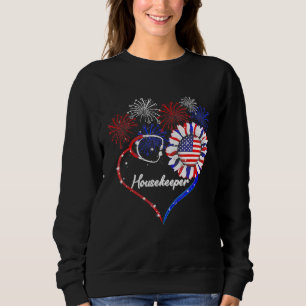 Housekeeper Stethoscoop Fireworks Sunflower Americ Trui