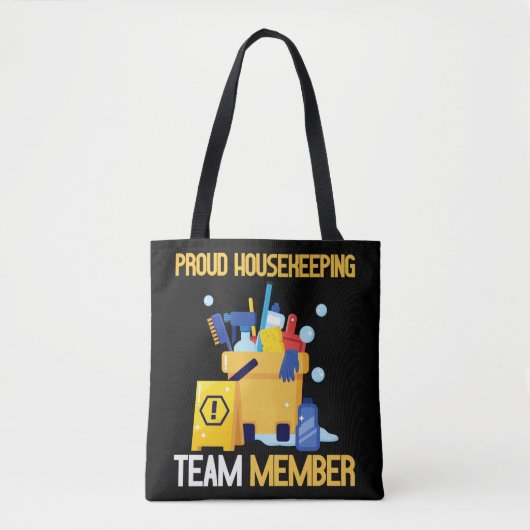 Housekeeping Cleaning Team Proud Housekeeper Draagtas (Voorkant)