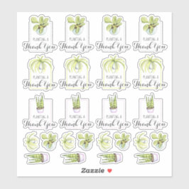 Houseplant dank u woordspeling sticker