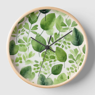 Houseplant liefhebbers blad wandklok