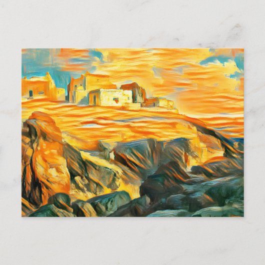 Houses Atop a Mountain, New Mexico Briefkaart (Voorkant)