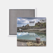 Houses en boten langs het water magneet (Voorkant / Achterkant)