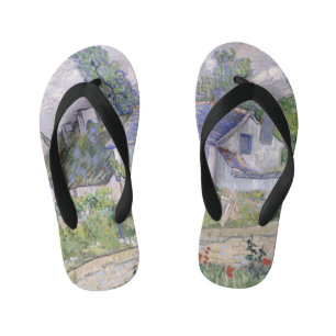Houses in Auvers Vincent van Gogh Kinder Teenslippers