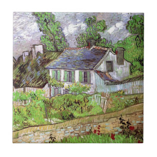 Houses in Auvers, Vincent van Gogh. Tegeltje