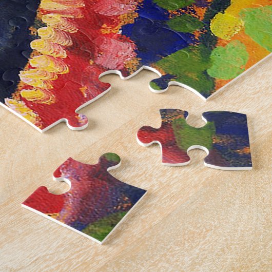 Houses in Murnau, Wassily Kandinsky Legpuzzel (Zijkant)