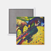 Houses in Murnau, Wassily Kandinsky Magneet (Voorkant / Achterkant)
