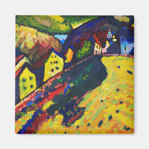 Houses in Murnau, Wassily Kandinsky Magneet