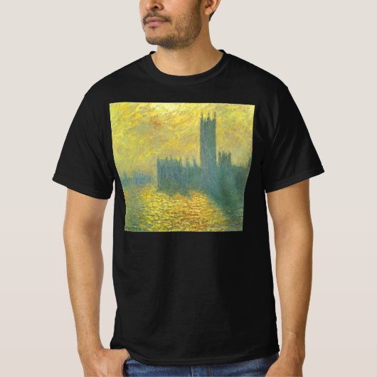 Houses of Parliament, Stormachtige lucht door Clau T-shirt (Voorkant)
