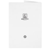 Houses & Tree Real Estate Folded Holiday Card (Dos)