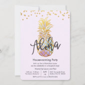 Housewarming Aloha Luau Hawaiian Party Uitnodiging (Voorkant)