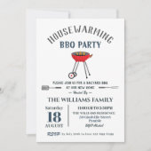Housewarming BBQ-feest Achtertuin Barbecue Kaart (Voorkant)
