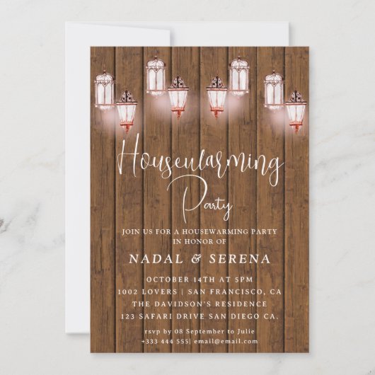 Housewarming BBQ Mason Jar Uitnodiging (Voorkant)