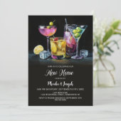 Housewarming Cocktail Party Kaart (Staand voorkant)