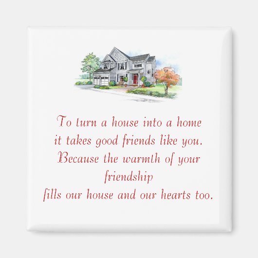 Housewarming Favor Cadeaumagneet 1 Magneet (Voorkant)
