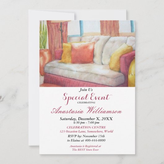 HOUSEWARMING FÊTE INVITATION (Devant)