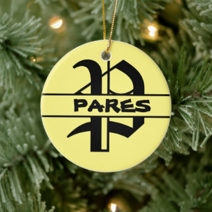 Housewarming Gift - Gepersonaliseerde Namen Monogr Keramisch Ornament