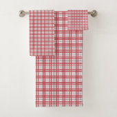 Housewarming Gift Red Black Plaid Towel Style (En situation)
