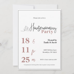 Housewarming Invitation • Modern New Home Party In Kaart