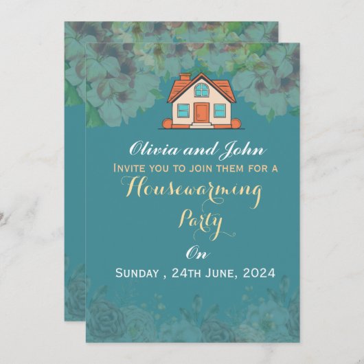 Housewarming Invitations  (Devant / Derrière)