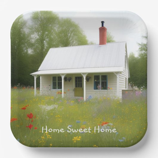 Housewarming Papieren Borden Papieren Bordje (Voorkant)