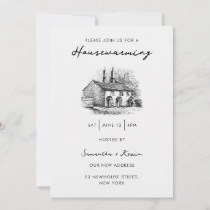 Housewarming Party Chic Style Home Kaart