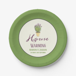 Housewarming Party Elegant Chic French Lavender Papieren Bordje