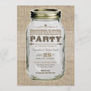 Housewarming Party Mason Jar Kaart