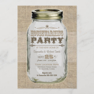 Housewarming Party Mason Jar Kaart