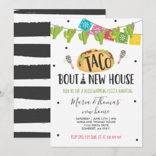 Housewarming Party Taco 'Bout a New Home Fiesta' Kaart