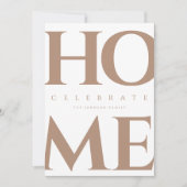 Housewarming Party Uitnodigen met Afbeelding Kaart (Voorkant)