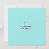 Housewarming Party Uitnodiging Bruin Huis (Achterkant)