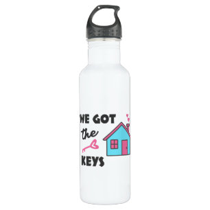 Housewarming party We hebben Keys Waterfles