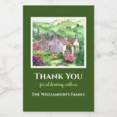 Housewarming Rydal Mount William Wordsworth House Wijn Etiket (Enkel label)