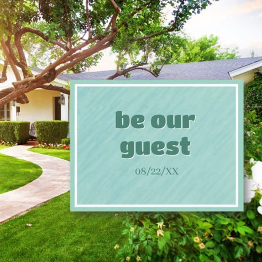 Housewarming uitnodigen! Gepersonaliseerd Briefkaa Feestdagenkaart