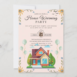 housewarming-uitnodiging kaart