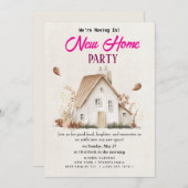 housewarming-uitnodiging kaart (Voorkant / Achterkant)