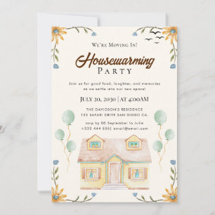 housewarming-uitnodiging kaart