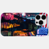Housse Coque pour soldat américain iPhone 14 Pro M (Verso (horizontal))