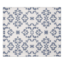 Boho Bali bleu et blanc