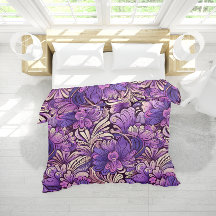 Boho Moderne Floral Violet rose Motif fille