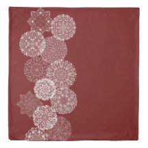 Bourgogne Rouge Mandala Art Cercles élégants