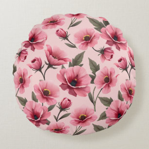 Housse de couette et parure de coussin florale ros