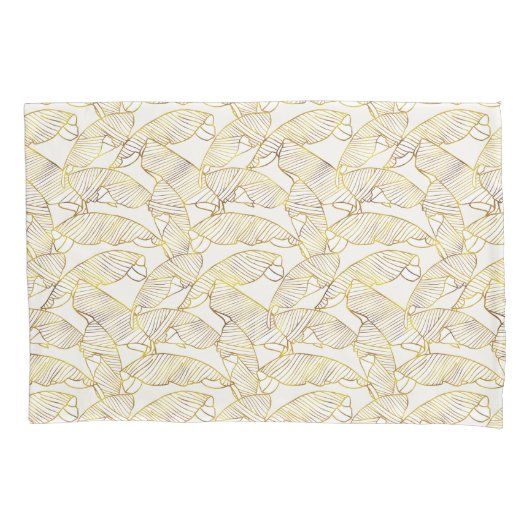 Housse de couette feuille en or de palme Jungle (devant)