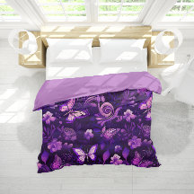 Linge de lit floral Fleurs Papillons Fantaisie Vio