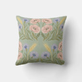 Housse de coussin à impression de bloc floral de p (Verso)