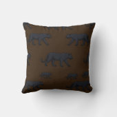 Housse de coussin à motif Safari Panthère (Verso)