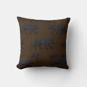 Housse de coussin à motif Safari Panthère