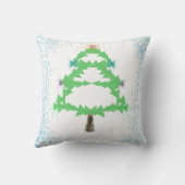 Housse de Coussin Arbre de Noël Étincelant (Verso)