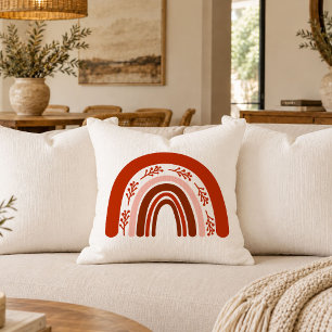 Housse de coussin arc-en-ciel de Noël minimaliste