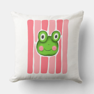 Housse de Coussin avec Graphisme de Grenouille Mig
